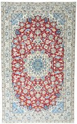 Nain Tappeto persiano 210x130 Rosso (Iran) Annodato A Mano