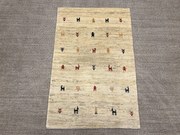 Gabbeh Tappeto 120x80 Beige (Iran) Annodato A Mano