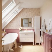 Mobile sottolavabo e lavabo Charm bianco L 90 x H 57 x P 48.1 cm 1 vasca