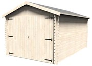 Garage in legno Gamache DECOR ET JARDIN , con porta Battente 12.29 m², Sp 28 mm Legno