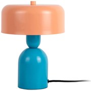 Lampada da tavolo blu/arancione (altezza totale 24 cm) Double Funky – Leitmotiv