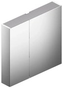 Pensile bagno Jnka specchio in vetro SENSEA, 2 ante apertura da destra e sinistra P 14 x L 80 x H 75 cm
