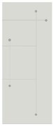Pannello per porta d'ingresso P326 pellicolato pvc bianco L 92  x H 210.5 cm, Sp 6 mm apertura sinistra