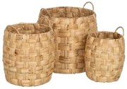 Set di Cesti Beige Fibra naturale 37 x 37 x 40 cm (3 Unità)