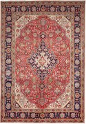 Tabriz Tappeto 300 x 200 Rosso (Iran) Annodato A Mano