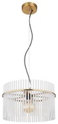 Globo 15698HM - Lampadario a sospensione con filo GORLEY 1xE27/60W/230V diametro 40 cm oro