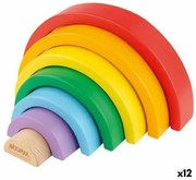 Gioco di abilità Woomax Arcobaleno 21 x 10 x 3,5 cm (12 Unità)