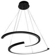 Lampadario LED a sospensione con filo DOUBLEMOON LED/30W/230V nero