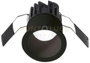 Gfa960c- faretto da incasso nero in alluminio a led 3000k 600lm 8w ...
