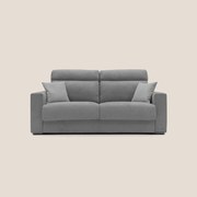 Nikita Divano letto matrimoniale con schienale morbido alto e rivestimento T02 grigio