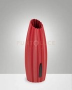 Nadine lampada da tavolo bordeaux in metallo e plastica riciclata a...