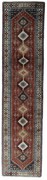 Yalameh Tappeto 90 x 370 Rosso (Iran) Annodato A Mano