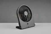 Breezy ventilatore da appoggio nero 3 velocita' ricaricabile h. 23cm