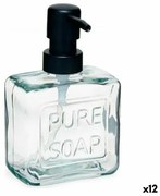 Dispenser di Sapone Pure Soap 250 ml Cristallo Trasparente Plastica (12 Unità)