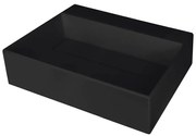 Deante CQR_NU5M - Lavabo da appoggio CORREO 40x50 cm granito/nero