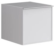 Struttura semi colonna da bagno Pixel 1 anta laccato opaco bianco L 40 x H 40 x P 45.5 cm