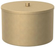 Scatola metallica da stoccaggio 12x17,5 cm oro