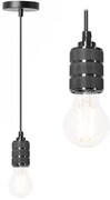 Lampada Da Soffitto Pensile Montatura Nero Chrome APP342-1CP