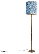 Lampada da terra botanica oro paralume farfalla 40cm - SIMPLO