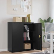 Armadio Classificatore Nero 90x40x105 Cm İn Acciaio /