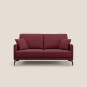 Saturno divano moderno in tessuto morbido impermeabile T03 rosso