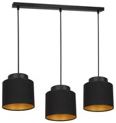 Lampadario su filo FRODI 3xE27/60W/230V nero
