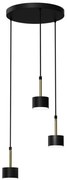 Lampadario su corda ARENA 3xGX53/11W/230V nero/oro