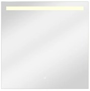Specchio con illuminazione integrata bagno rettangolare SENSEA L 70 x H 70 x P 3 cm grigio / argento