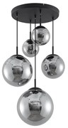 Lindby - Teeja 5 Cluster Lampada a sospensione Smoke Lindby