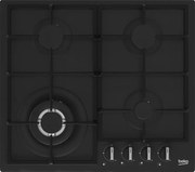 Beko - hiyg 64225 sbo piano cottura Nero Da incasso 60 cm Gas 4 Fornelli