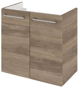 Mobile da bagno sotto lavabo Remix havana opaco L 60 x H 57.7 x P 33 cm 2 ante, lavabo non incluso