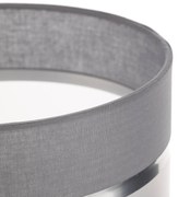 HELAM Paralume Helen E27 Ø20/altezza15cm grigio/argento