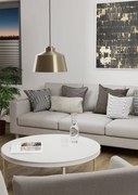 Lampadario Industriale Southery bianco paralume bianco E27 Ø35cm EGLO