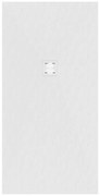 Piatto doccia in carbonato di calcio Horus bianco L 80 x L 160 x H 27 cm opaco effetto marmo