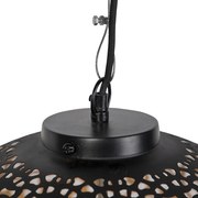 Lampada a sospensione orientale nera con oro 45 cm - Radiante