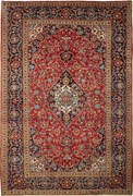 Kashan Tappeto persiano 300 x 200 Rosso (Iran) Annodato A Mano
