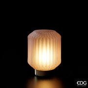 EDG - Enzo De Gasperi Lampada Bright con base oro H 17 Times rosa chiaro