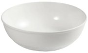 Lavabo da appoggio 33 cm bianco lucido con rilievi sul fondo Logos