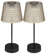 Globo 36634-2S - SET 2x Lampada LED solare SOLAR LED/0,06W/3V IP44 grigio