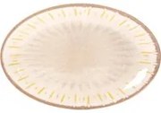 Piatto ovale 35 cm in melammina beige Soler