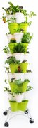 Vaso per piante e fiori POTY L Kit Bundle in polipropilene verde oliva H 141 cm L 36.5 x
