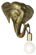 Lampada da parete vintage oro - Animal Elephant