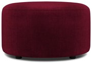 Pouf in velluto bordeaux , ø 68 cm Debbie - Mazzini Sofas