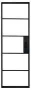 Anta per porta scorrevole ARTENS Cloe in alluminio nero L 86 x H 215 cm reversibile