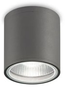 Plafoniera Moderna Gun Alluminio Antracite 1 Luce Gu10