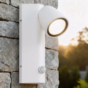 Applique da Esterno GU10 IP65 con Sensore Movimento AXIS - Bianca