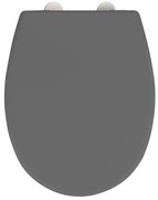 WENKO 24572100-WC sedile WC VORNO NEO 46x37 cm grigio/argento