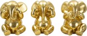 Elefante Non Vedo/Non Sento/ Non Parlo Set 3 Pz Cm Ø 15,5X20,5