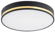 Argon 6141 - Plafoniera AMORE 3xE27/15W/230V diametro 45 cm nero/oro
