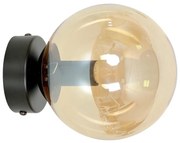 Applique ROSSI 1xE14/10W/230V nero/beige